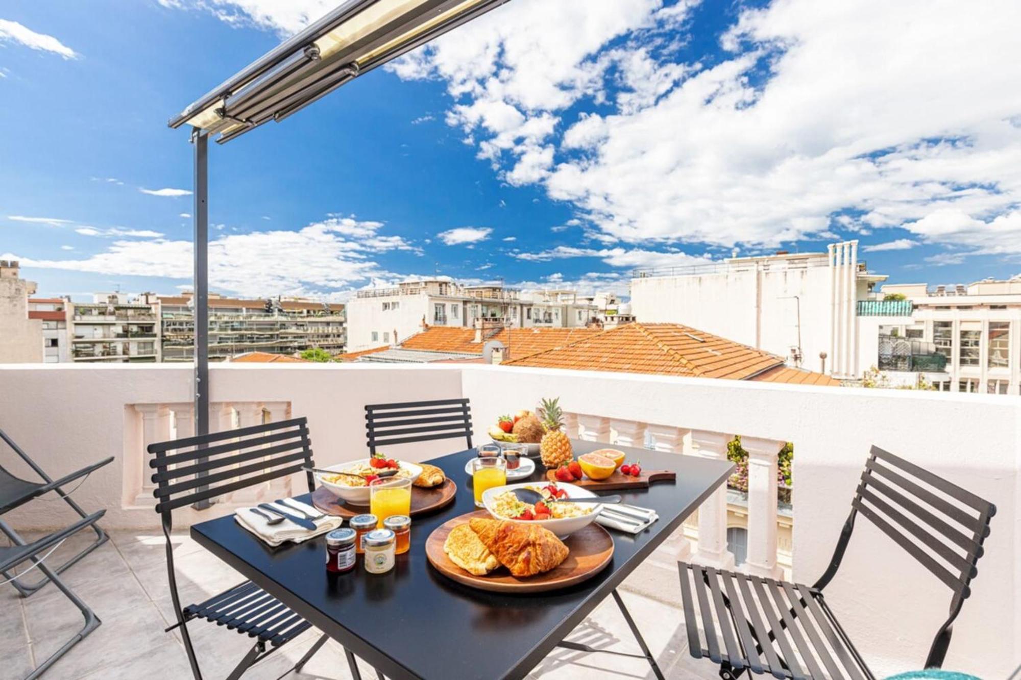 Spitalieri 2 - Superb Terrace Panoramic View Ac Apartment Nice Luaran gambar